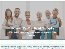 Tablet Screenshot of howardsmedical.com